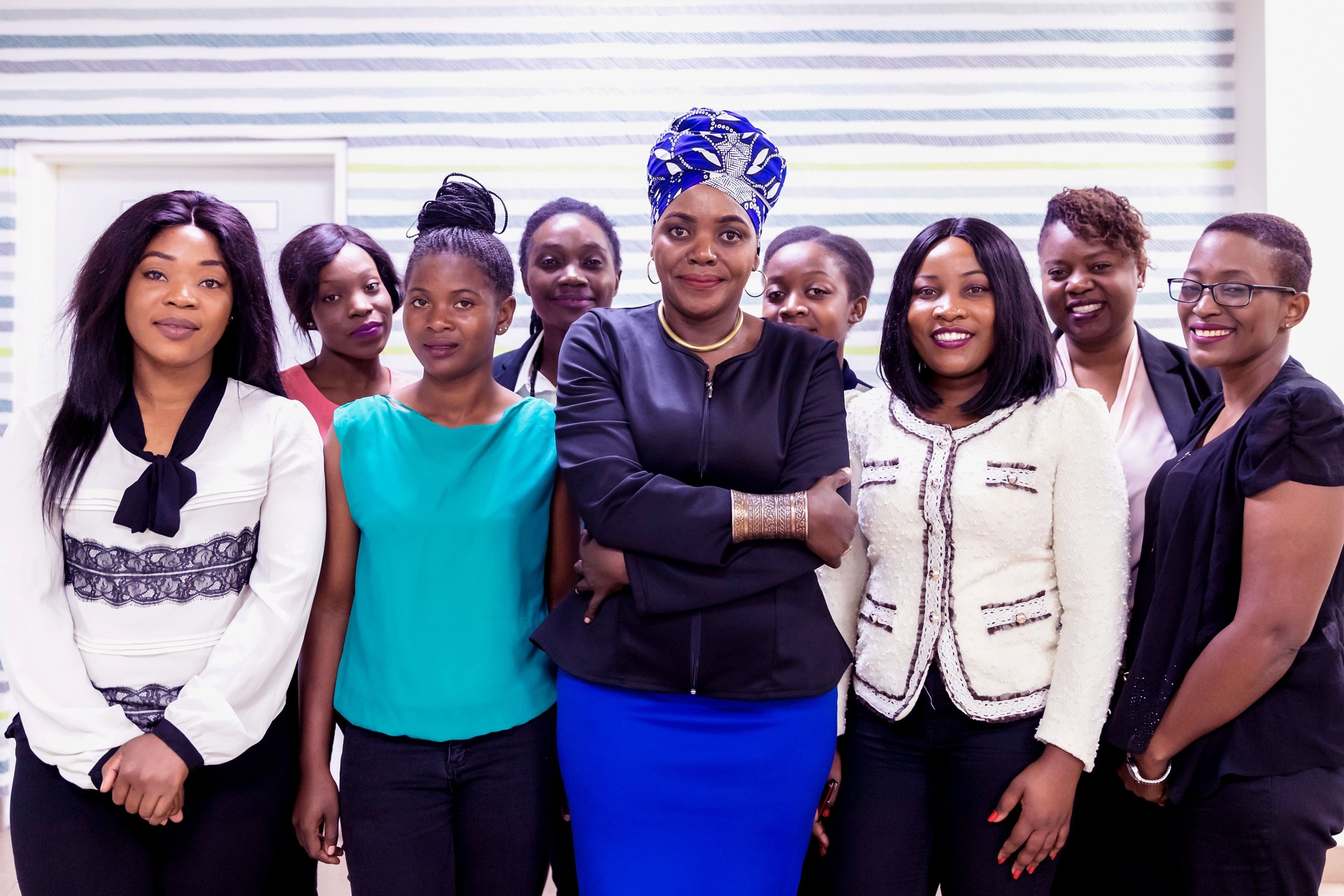 Group of Businesswomen Smiling at the Camera